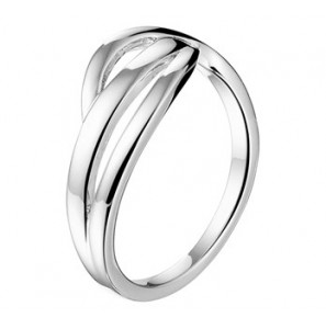 Zilver RH dames ring  glans mt. 16.5 - 3171135