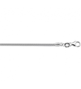 Zilver RH slangcollier 2.0 mm 45 cm. - 3171204