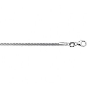 Zilver RH slangcollier 2.0 mm 45 cm. - 3171204