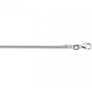 Zilver RH slangcollier2.0 mm 42 cm - 3171203