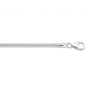 Zilver RH slang collier2.5 mm 42 cm - 3171206
