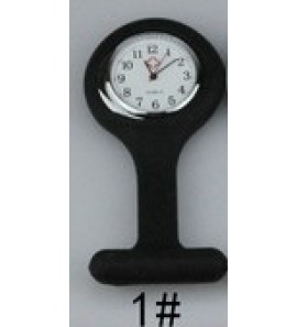 Verpleegstershorloge silicone zwart - 3171647