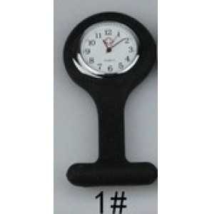 Verpleegstershorloge silicone zwart - 3171647