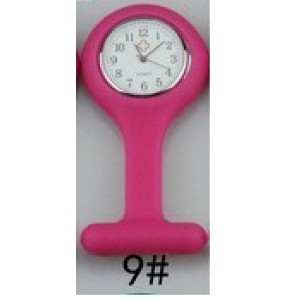 Verpleegstershorloge silicone neon roze - 3171655
