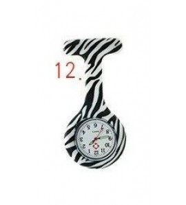 Verpleegstershorloge silicone zebra - 3171677