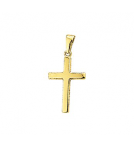Goud hanger kruisje 20,5x12 mm - 3171485