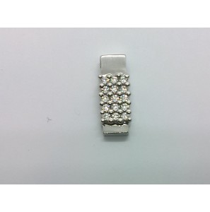 Zilveren hanger RH met zirconia - 3171494