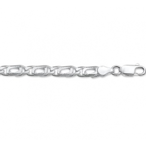 Zilveren collier 5 mm valkenoog 50 cm 5 mm - 3171498