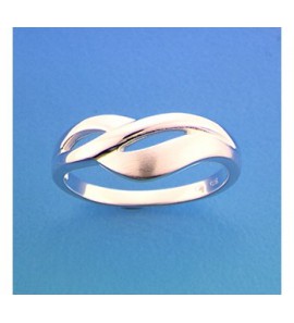 Zilver RH dames ring mat/glans maat 17,75 - 3171562