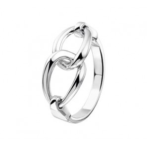 Zilveren damesring RH fantasie maat 17,25 - 3171571