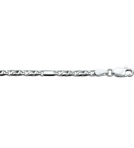 Zilveren collier 3 mm valkenoog 50 cm - 3171585