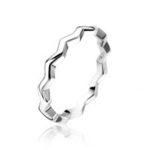 ZINZI zlv. aanschuifring zig-zag maat 54 - 3171766