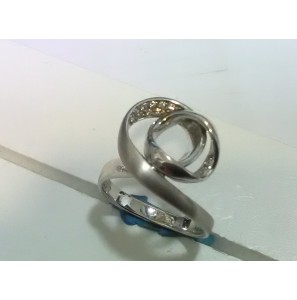 Tétino zilveren ring RH mat/glans met zirconia maat 18 - 3171705