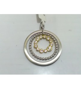 Sueno zilveren hanger gerhodineerd/goud verguld met zirconia - 3171696