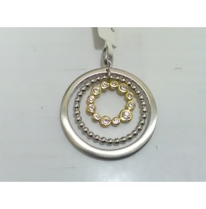 Sueno zilveren hanger gerhodineerd/goud verguld met zirconia - 3171696
