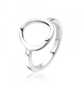 ZINZI zilveren ring met opengewerkt rondje maat 54 - 3171798