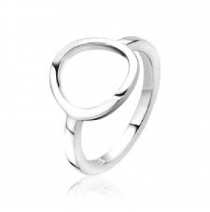ZINZI zilveren ring met opengewerkt rondje maat 54 - 3171798
