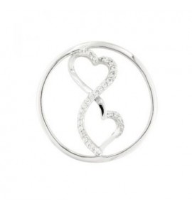 MY iMenso "hearts" fantasy cz 24 mm insignia (925/rhod-plated) - 3171807