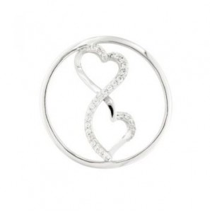 MY iMenso "hearts" fantasy cz 24 mm insignia (925/rhod-plated) - 3171807