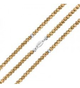 MY iMenso crystal opal orange faceted triple bracelet (925/rhod-plated) 3 mm - 3171811