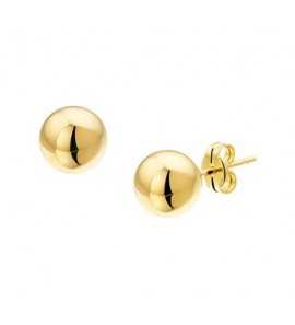Goud geel oorknop bol 7 mm - 3180080