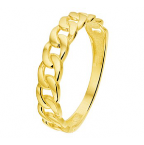 Geelgouden ring gourmet maat 17,75 - 3172277