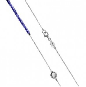 MY iMenso crystal new blue faceted necklace (925/rhod-plated) 3 mm - 3180431