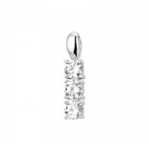 Zilveren hanger RH balkje met zirconia - 3180462