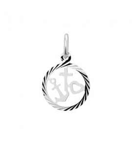 Zilveren hanger geloof, hoop en liefde in rand 12,5 mm - 3180118