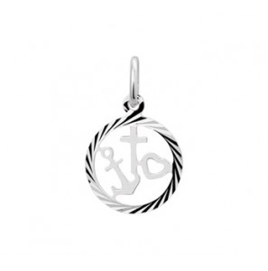 Zilveren hanger geloof, hoop en liefde in rand 12,5 mm - 3180118