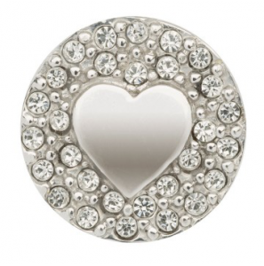 Imotional hanger RH hartje in rondje/zirconia - 3180216