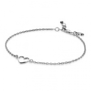 ZINZI zilveren armband met open hartje 18,5/20,5 cm - 3180089