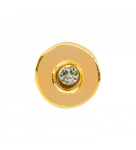Imotional hanger rond/zirconia geel verguld - 3180195