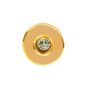 Imotional hanger rond/zirconia geel verguld - 3180195