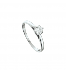 Zilveren damesring RH met zirconia maat 18 - 3181326