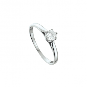 Zilveren damesring RH met zirconia maat 18 - 3181326