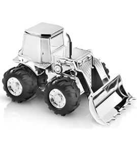 Verzilverd spaarpot Trekker 14x8x9cm. - 3181386
