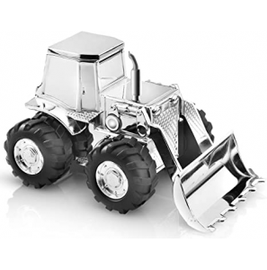 Verzilverd spaarpot Trekker 14x8x9cm. - 3181386