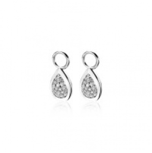 ZINZI zlv. creoolhangers druppelvorm met zirconia&#39;s pavÚ - 3181504
