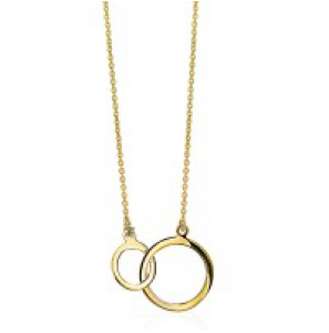 ZINZI GOLD collier "shorty" twee rondjes in elkaar 40-42 cm - 3181510