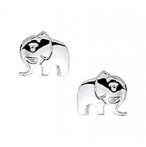 Zilveren oorknop kind RH olifant - 3181718