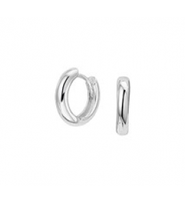 Zilveren klapcreolen kind RH glad - 3181729