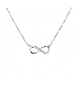Zilveren collier anker RH met infinity 40-44 cm - 3181752