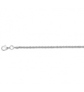 Zilveren armband RH gevlochten/getordeerd 19 cm - 3181789