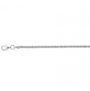 Zilveren armband RH gevlochten/getordeerd 19 cm - 3181789