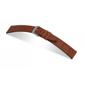 Happel Lederband Charleston 18 mm cognac mit Alligator print - 3182122