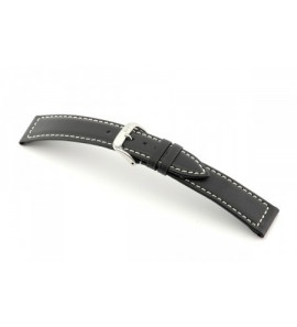 Happel Lederband Del Mar WR 20 mm zwart - 3182138