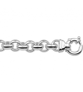 Zilver jasseron collier 6 mm 42 cm - 3182058