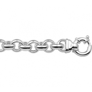 Zilver jasseron collier 6 mm 42 cm - 3182058