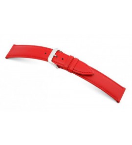 Happel Lederband Arezzo 20 mm rood, glad - 3182141